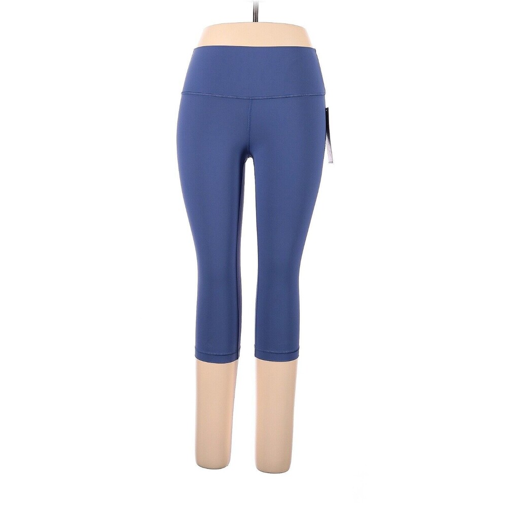 LULULEMON ATHLETICA Brilliant Blue Wunder Under HR 1/2 Tight Leggings - US 8